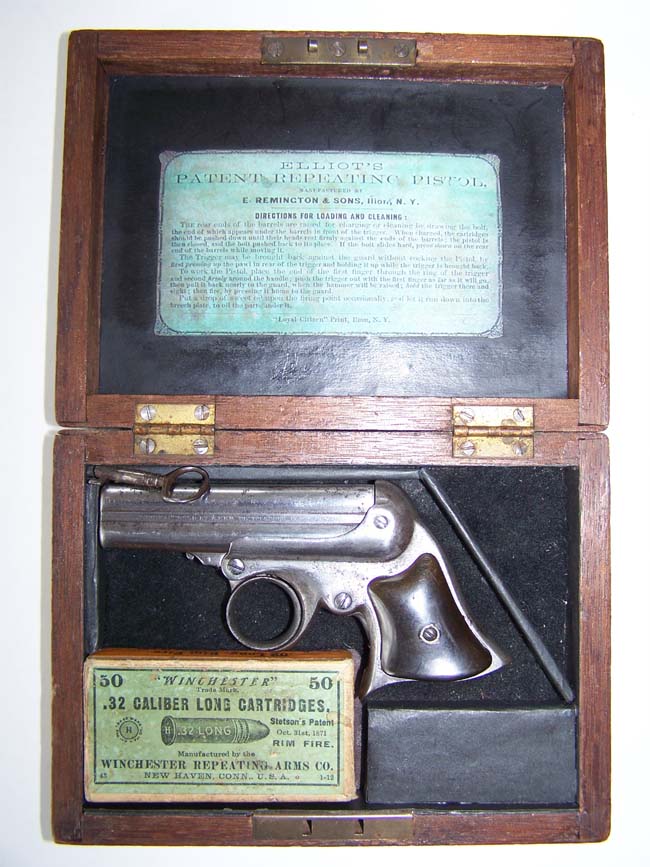 A Civil War era Remington-Elliott's Patent four barreled .32 cal. Derringer — image 2